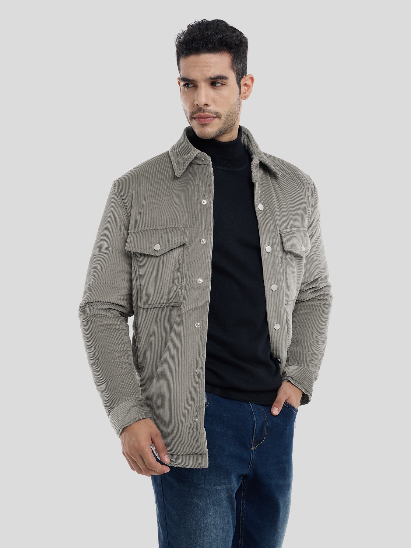 Corduroy Quilted Jacket