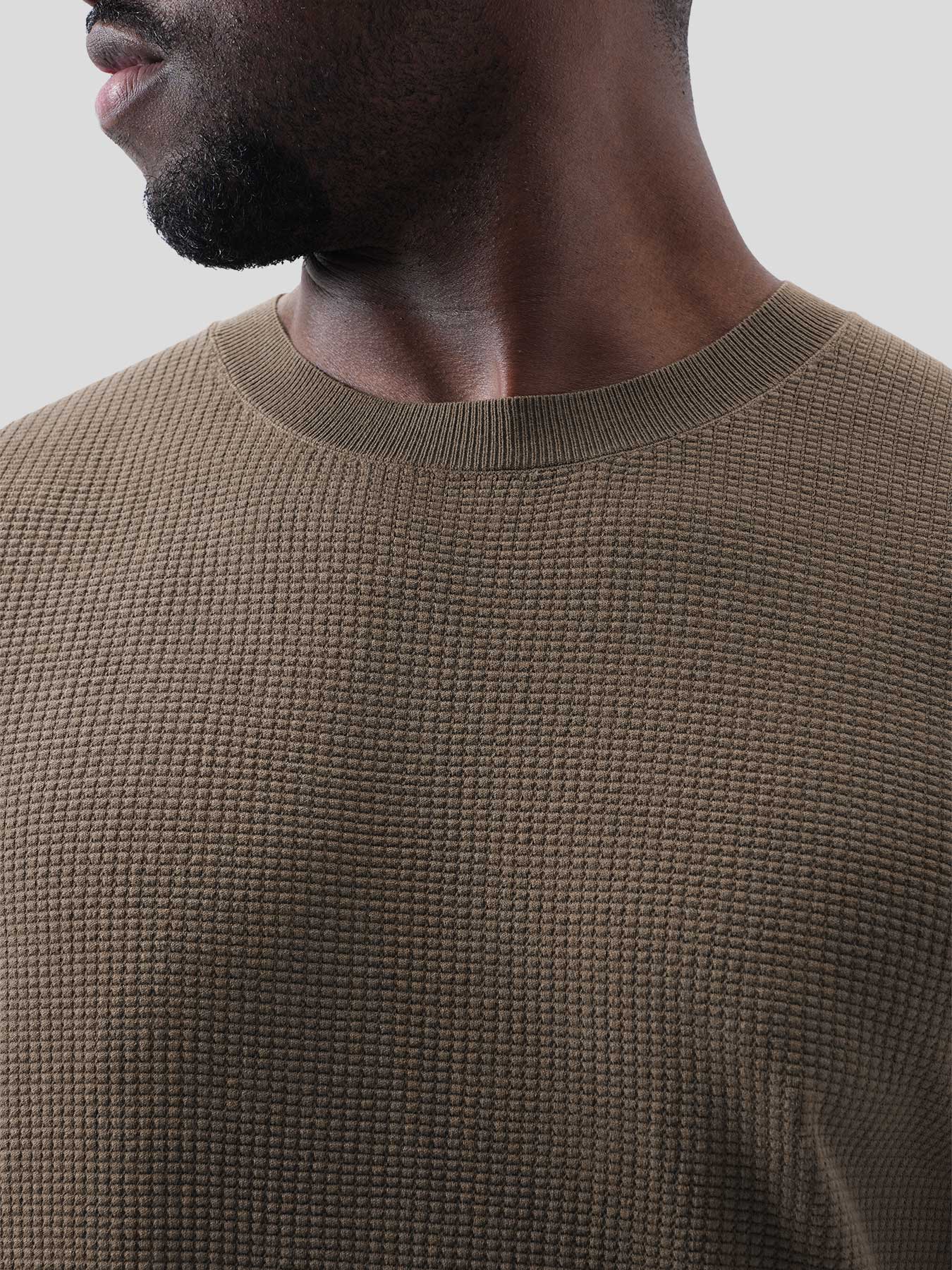 GentleKnit Honeycomb Short Sleeve Knitted T-Shirt